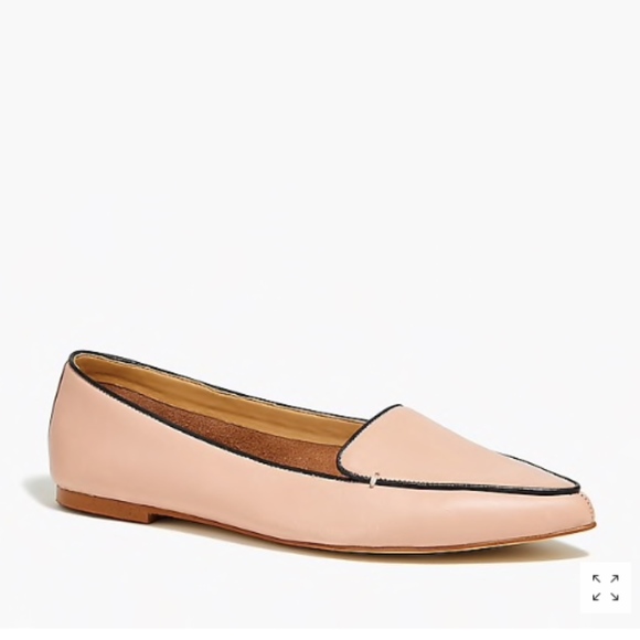 edie leather loafers with piping